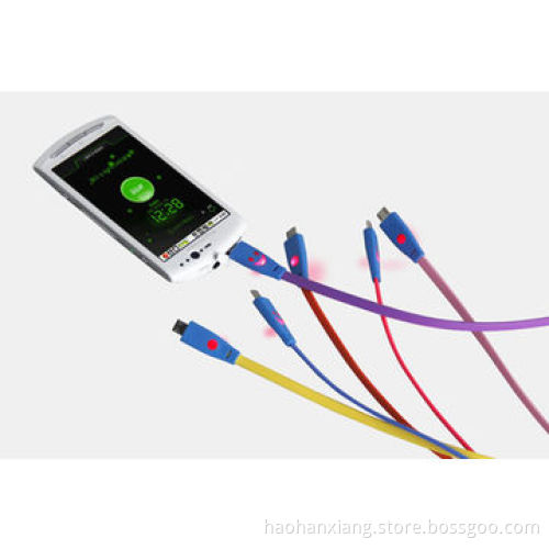 Lighting LED Flat Smile Mini Micro USB Cable